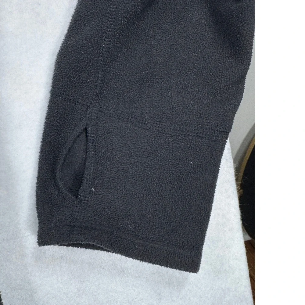 The North Face‎ Mens XXL Black Full Zip Fleece Jacket Thumbholes CF2P F15